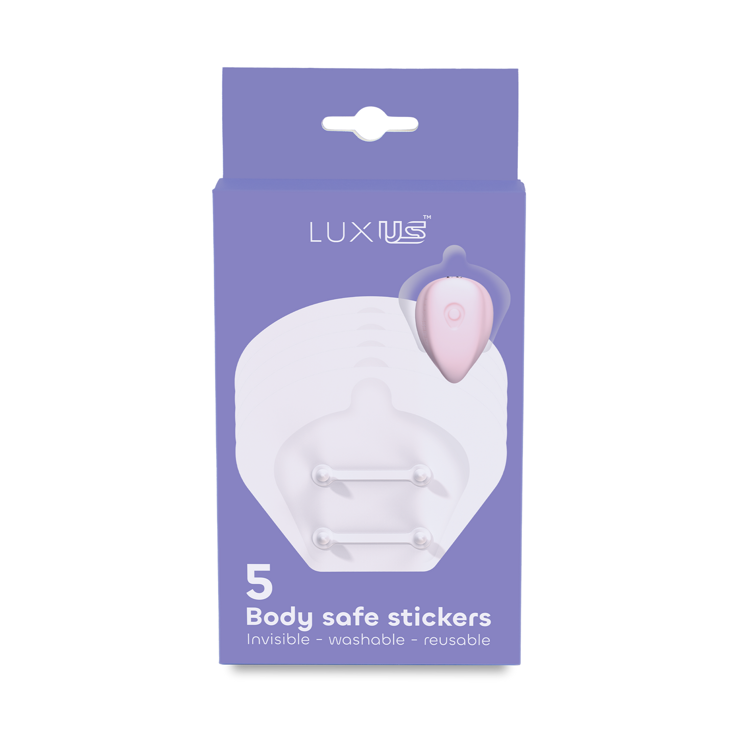 Luxus - Zelfklevende Stickers voor de Luxus Vibrator - 5 stuks - Transparant-Erotiekvoordeel.nl