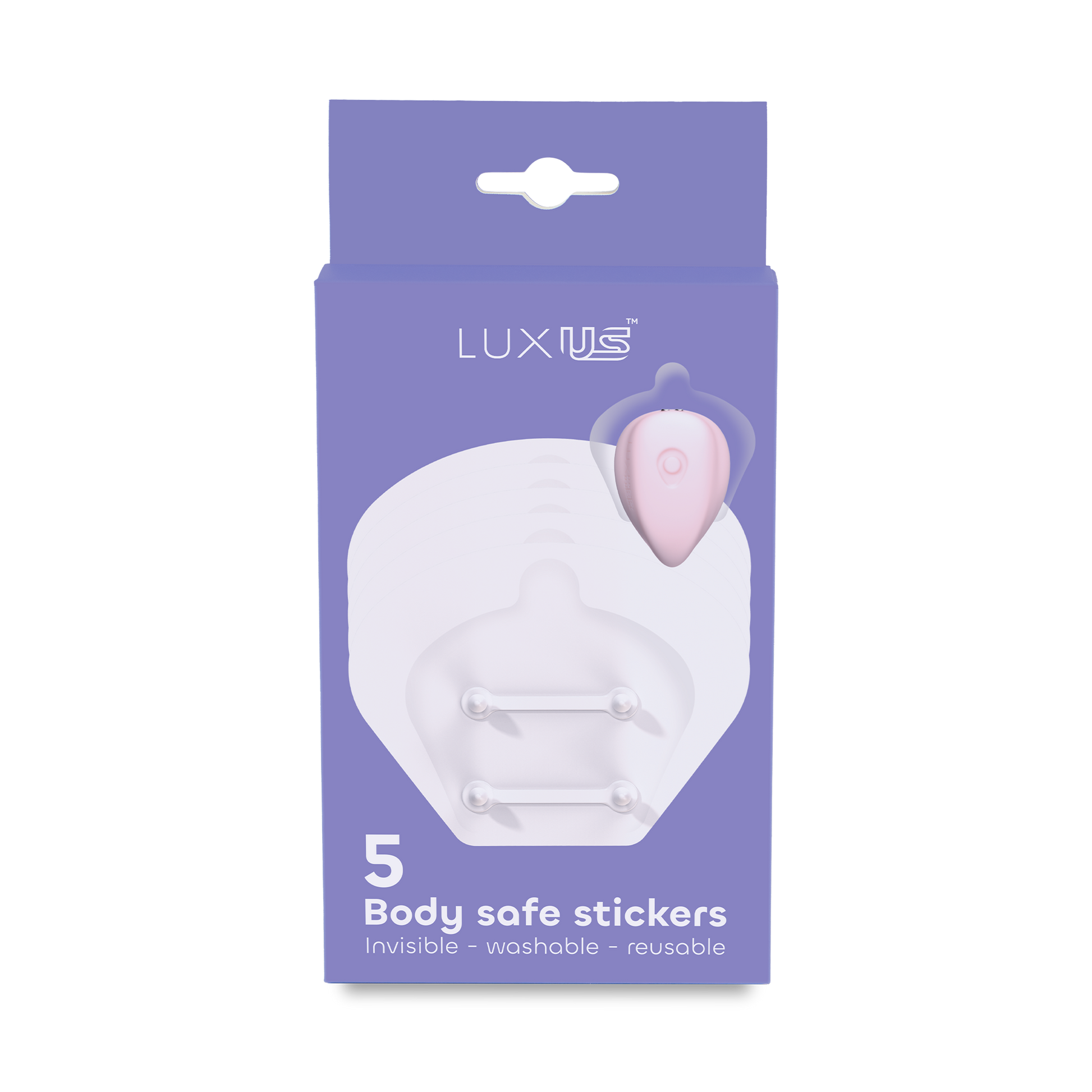 Luxus - Zelfklevende Stickers voor de Luxus Vibrator - 5 stuks - Transparant-Erotiekvoordeel.nl