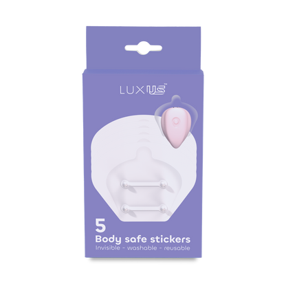 Luxus - Zelfklevende Stickers voor de Luxus Vibrator - 5 stuks - Transparant-Erotiekvoordeel.nl