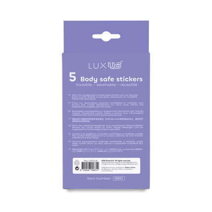 Luxus - Zelfklevende Stickers voor de Luxus Vibrator - 5 stuks - Transparant-Erotiekvoordeel.nl