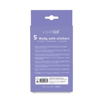 Luxus - Zelfklevende Stickers voor de Luxus Vibrator - 5 stuks - Transparant-Erotiekvoordeel.nl