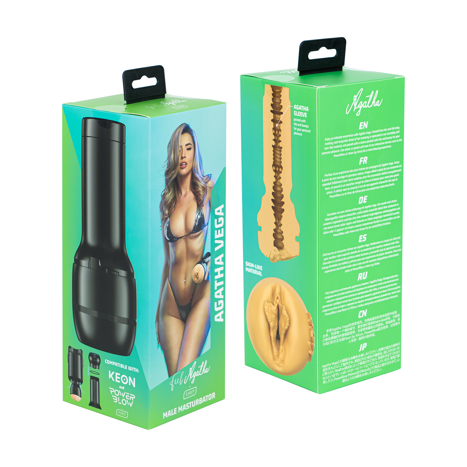 Kiiroo - Feelstar Stroker - Pornstar Masturbator - Agatha Vega - Ook te gebruiken met de Keon of Powerblow-Erotiekvoordeel.nl