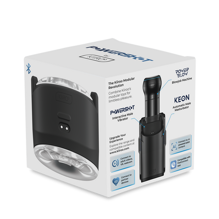 Kiiroo - Powershot - Interactieve Vibrator voor Mannen - Zwart - Ook te combineren met de Keon en/of Kiiroo Strokers-Erotiekvoordeel.nl