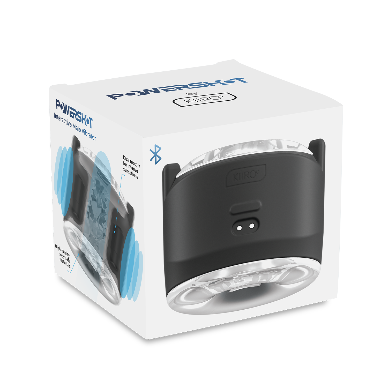 Kiiroo - Powershot - Interactieve Vibrator voor Mannen - Zwart - Ook te combineren met de Keon en/of Kiiroo Strokers-Erotiekvoordeel.nl
