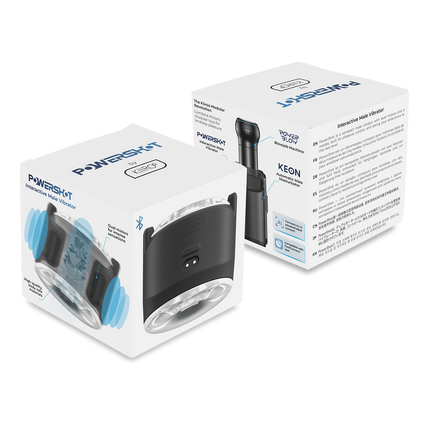 Kiiroo - Powershot - Interactieve Vibrator voor Mannen - Zwart - Ook te combineren met de Keon en/of Kiiroo Strokers-Erotiekvoordeel.nl