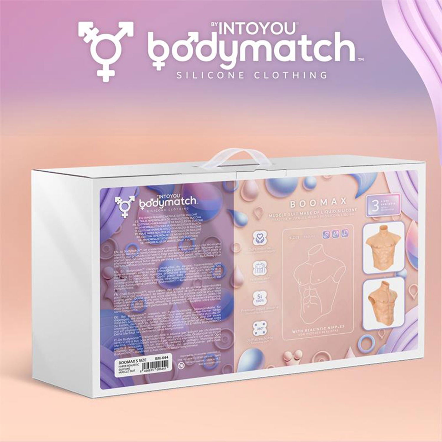 Bodymatch - Boomax - Hyperrealistisch Siliconen Mannelijk Bovenlichaam - Lichte Huidskleur-Erotiekvoordeel.nl