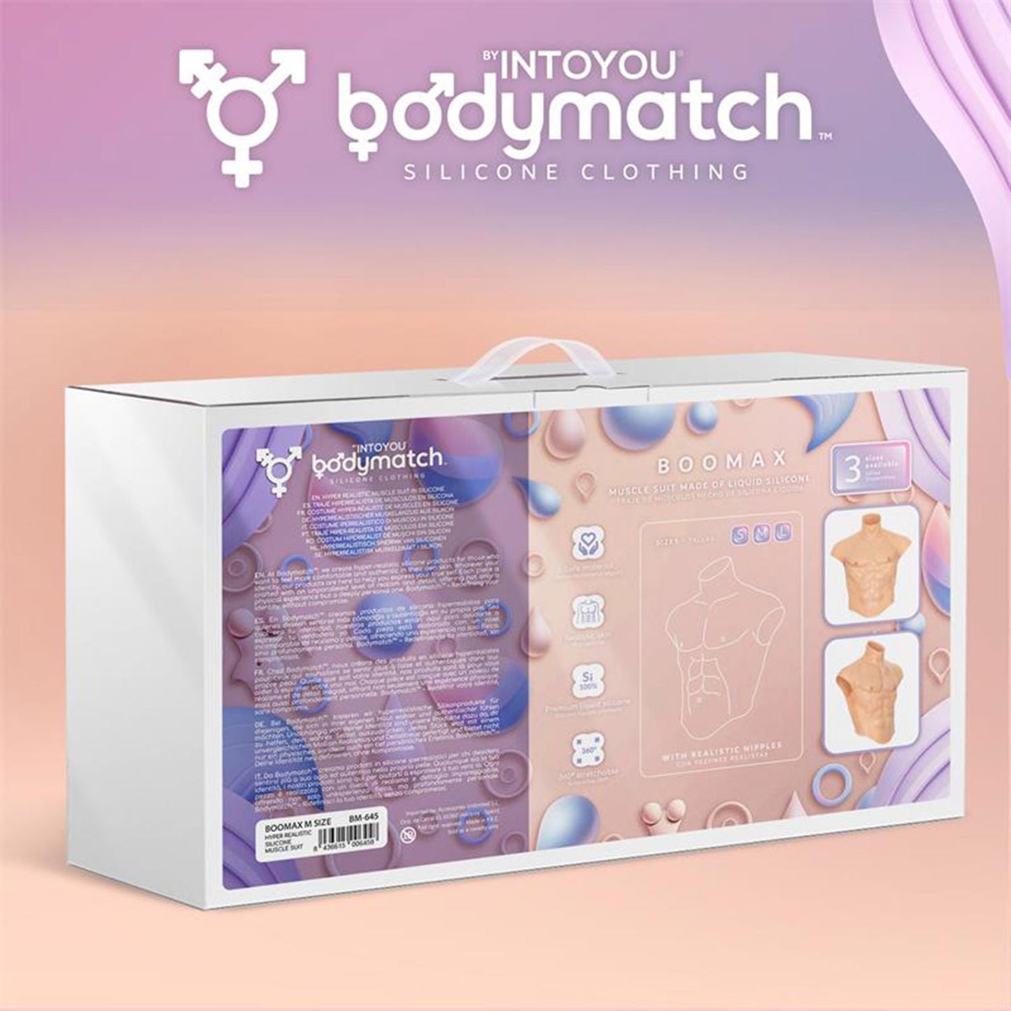 Bodymatch - Boomax - Hyperrealistisch Siliconen Mannelijk Bovenlichaam - Lichte Huidskleur-Erotiekvoordeel.nl