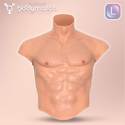 Bodymatch - Boomax - Hyperrealistisch Siliconen Mannelijk Bovenlichaam - Lichte Huidskleur-Erotiekvoordeel.nl