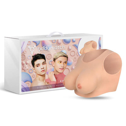 Bodymatch - Bowie - Realistische siliconen borstprothese - Lichte Huidskleur-Rimbastore.com