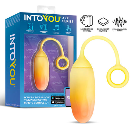 Intoyou - Vibro-Ei mit App-Steuerung - Gelb/Orange