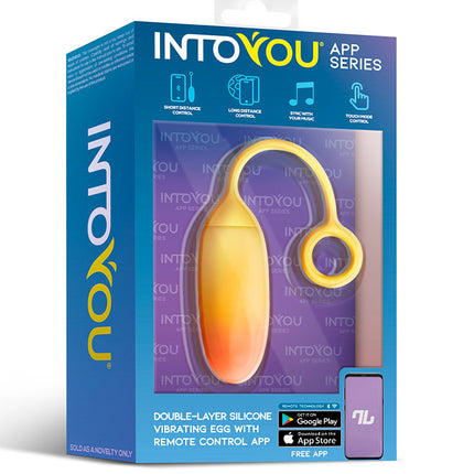 Intoyou - Vibro-Ei mit App-Steuerung - Gelb/Orange