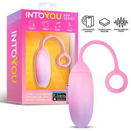 Intoyou - Vibrating Egg with App Control - Pink/Blue