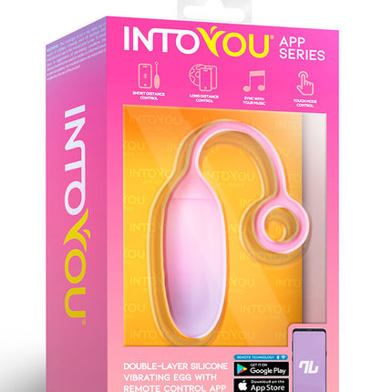 Intoyou - Vibrating Egg with App Control - Pink/Blue