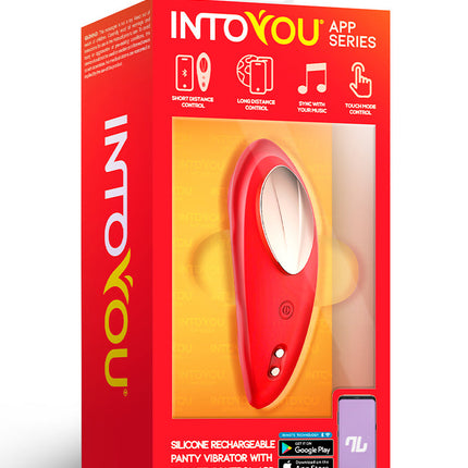 Intoyou - Panty Vibrator - Vibrerend Slipje - Met App Control - Rood-Erotiekvoordeel.nl