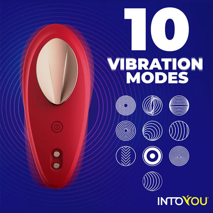 Intoyou - Panty Vibrator - Vibrerend Slipje - Met App Control - Rood-Erotiekvoordeel.nl