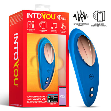 Intoyou - Panty Vibrator - Vibrerend Slipje - Met App Control - Blauw-Erotiekvoordeel.nl