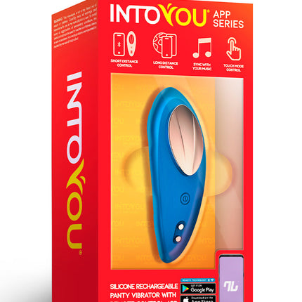 Intoyou - Panty Vibrator - Vibrerend Slipje - Met App Control - Blauw-Erotiekvoordeel.nl