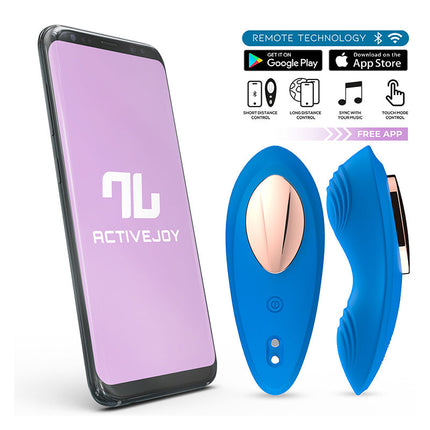 Intoyou - Panty Vibrator - Vibrerend Slipje - Met App Control - Blauw-Erotiekvoordeel.nl