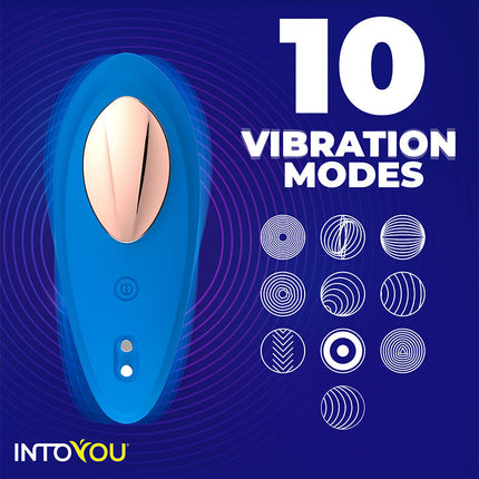 Intoyou - Panty Vibrator - Vibrerend Slipje - Met App Control - Blauw-Erotiekvoordeel.nl