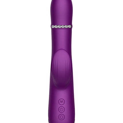 Intoyou - Sendel - Rabbit Vibrator met Bewegende Kralenring en App Control - Paars-Erotiekvoordeel.nl