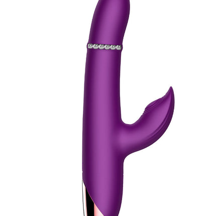 Intoyou - Sendel - Rabbit Vibrator met Bewegende Kralenring en App Control - Paars-Erotiekvoordeel.nl
