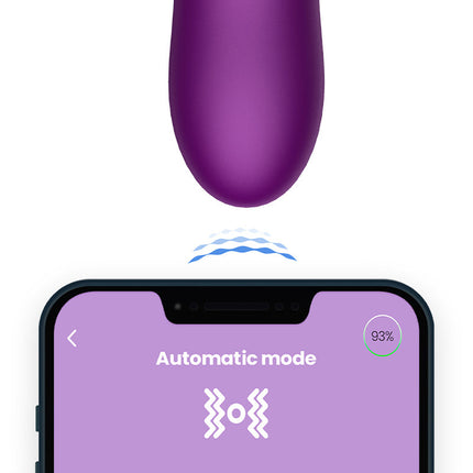 Intoyou - Sendel - Rabbit Vibrator met Bewegende Kralenring en App Control - Paars-Erotiekvoordeel.nl
