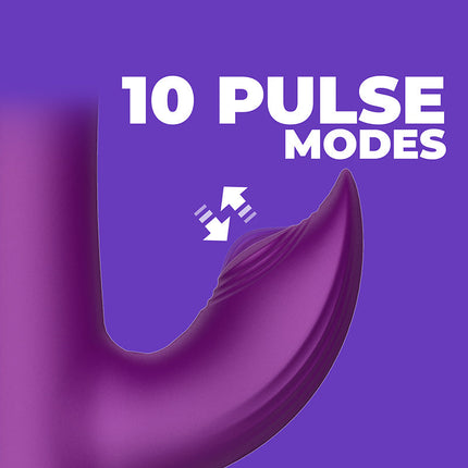 Intoyou - Sendel - Rabbit Vibrator met Bewegende Kralenring en App Control - Paars-Erotiekvoordeel.nl