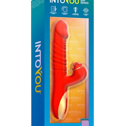 Intoyou - Ascen - Rabbit Vibrator - Stotende en Oscillerende Rabbit Vibrator met App Control - Rood-Erotiekvoordeel.nl
