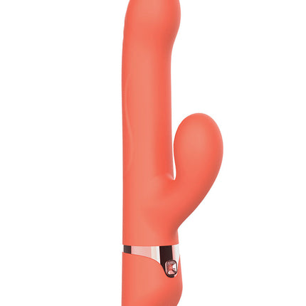 Intoyou - Mindy - Tapping Rabbit Vibrator met Klop-functie en App - Koraal Oranje-Erotiekvoordeel.nl