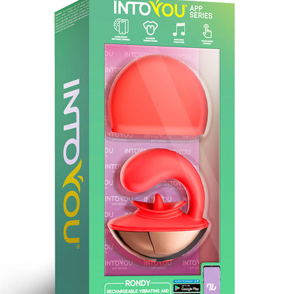 Intoyou - Rondy - Likkende Clitoris Vibrator - Met App Control - Rood-Erotiekvoordeel.nl