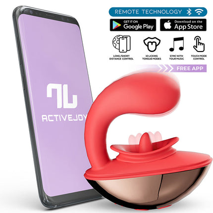 Intoyou - Rondy - Likkende Clitoris Vibrator - Met App Control - Rood-Erotiekvoordeel.nl