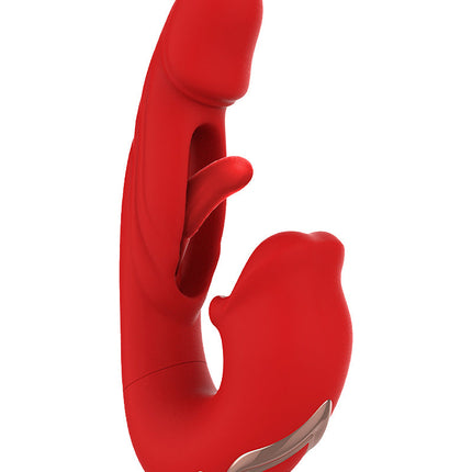 Intoyou - Mouty - Bitting & Flipping Rabbit Vibrator met App - Rood-Erotiekvoordeel.nl