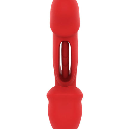 Intoyou - Mouty - Bitting & Flipping Rabbit Vibrator met App - Rood-Erotiekvoordeel.nl