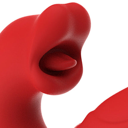 Intoyou - Mouty - Bitting & Flipping Rabbit Vibrator met App - Rood-Erotiekvoordeel.nl