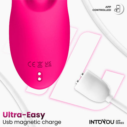 IY - Derek - Clitoris Vibrator - Bewegende Vingers - 3 motoren - App-bediening - Roze-Rimbastore.com