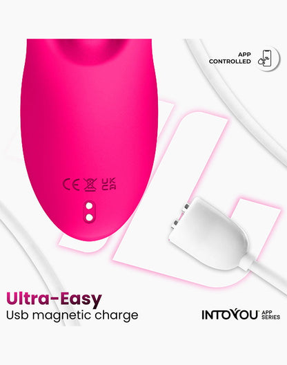 IY - Derek - Clitoris Vibrator - Bewegende Vingers - 3 motoren - App-bediening - Roze-Erotiekvoordeel.nl