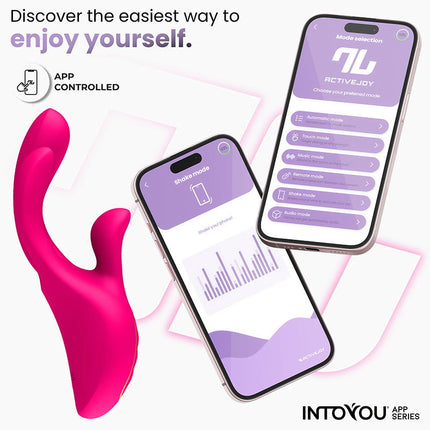 IY - Derek - Clitoris Vibrator - Bewegende Vingers - 3 motoren - App-bediening - Roze-Rimbastore.com