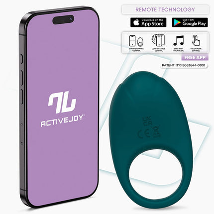 IY - Ringo - Vibrator Ring, App-gestuurd - Groen-Erotiekvoordeel.nl