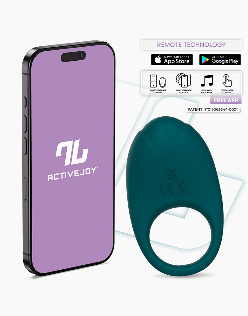 IY - Ringo - Vibrator Ring, App-gestuurd - Groen-Erotiekvoordeel.nl