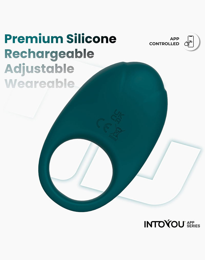 IY - Ringo - Vibrator Ring, App-gestuurd - Groen-Erotiekvoordeel.nl