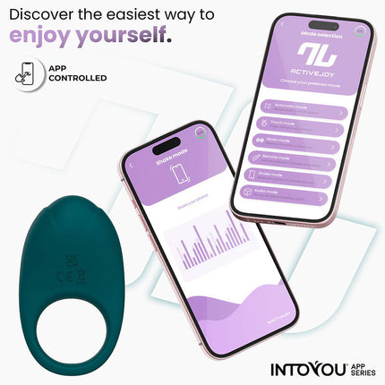 IY - Ringo - Vibrator Ring, App-gestuurd - Groen-Erotiekvoordeel.nl