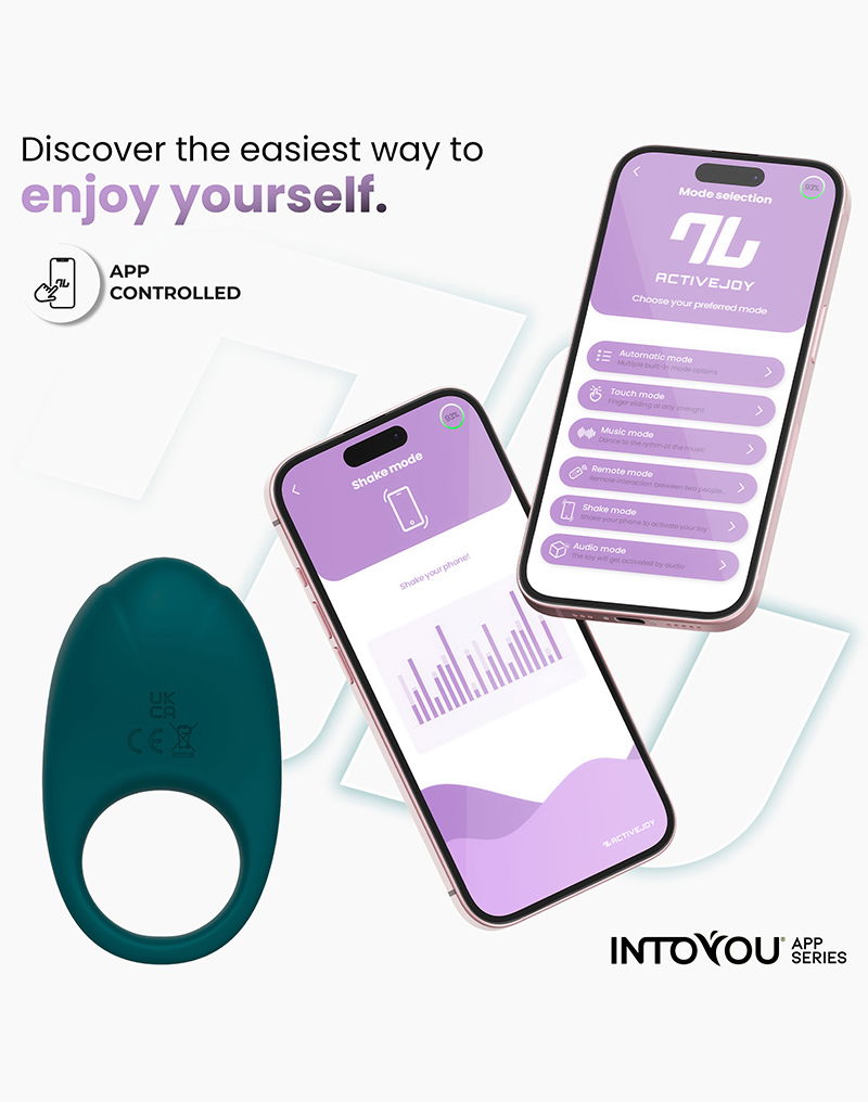 IY - Ringo - Vibrator Ring, App-gestuurd - Groen-Erotiekvoordeel.nl
