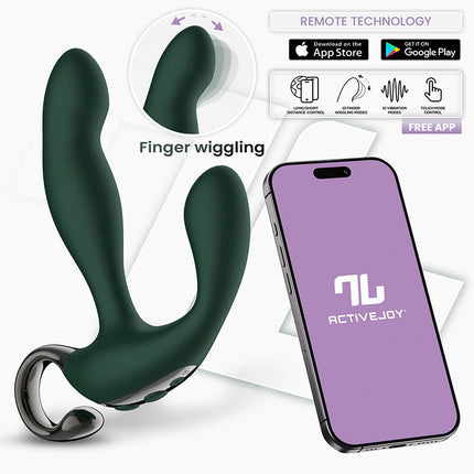 IY - Greeny Prostaatmassager met Wiggling Tip & App bediening – Groen-Erotiekvoordeel.nl