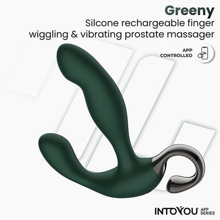 IY - Greeny Prostaatmassager met Wiggling Tip & App bediening – Groen-Erotiekvoordeel.nl