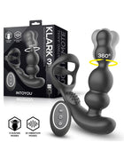 IY Klark - Rotierender & vibrierender Anal Plug mit Fernbedienung - Schwarz