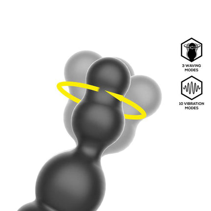 IY Klark - Rotierender & vibrierender Anal Plug mit Fernbedienung - Schwarz
