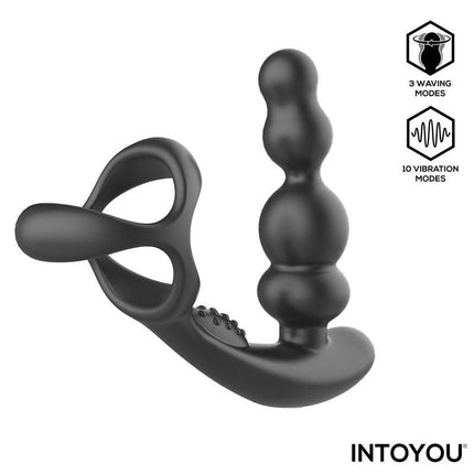IY Klark - Rotierender & vibrierender Anal Plug mit Fernbedienung - Schwarz