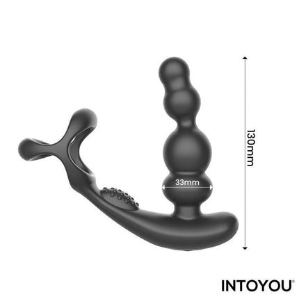 IY Klark - Rotierender & vibrierender Anal Plug mit Fernbedienung - Schwarz