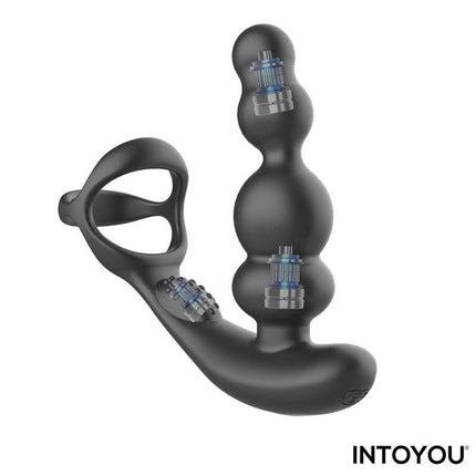 IY Klark - Rotierender & vibrierender Anal Plug mit Fernbedienung - Schwarz