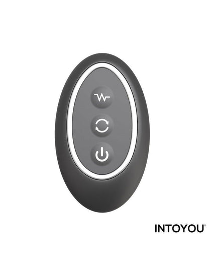 IY Klark - Plug Anal rotatif et Vibrant avec télécommande - Noir